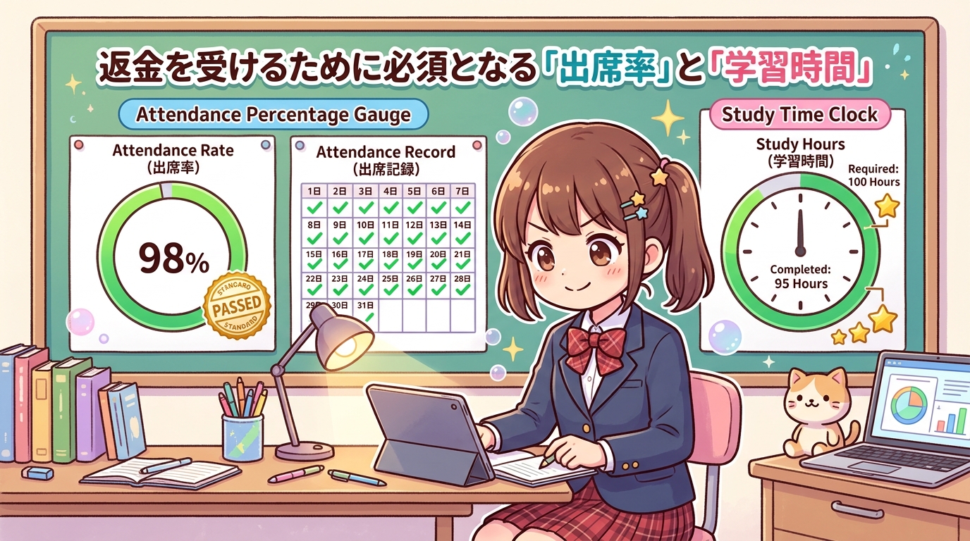 返金保証の条件を理解して学習を開始しよう
